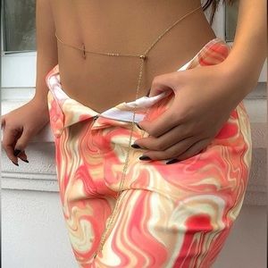 Star Charm Waist Chain Golden